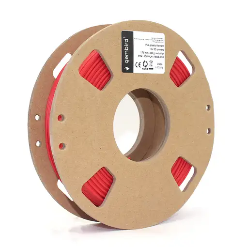 Gembird 3DP-PLA1.75GE-01-R material de impresión 3d Ácido poliláctico (PLA) Rojo 3