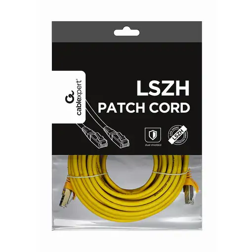 Gembird PP6A-LSZHCU-Y-10M cable de red Amarillo Cat6a S/FTP (S-STP)