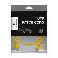 Gembird PP12-1M/Y cable de red Amarillo Cat5e U/UTP (UTP)