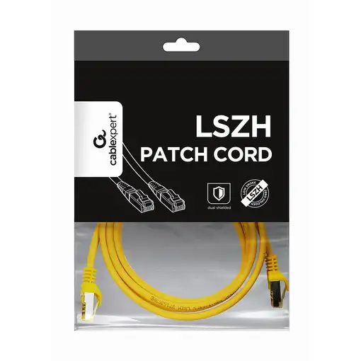 Gembird PP6A-LSZHCU-Y-2M cable de red Amarillo Cat6 S/FTP (S-STP)
