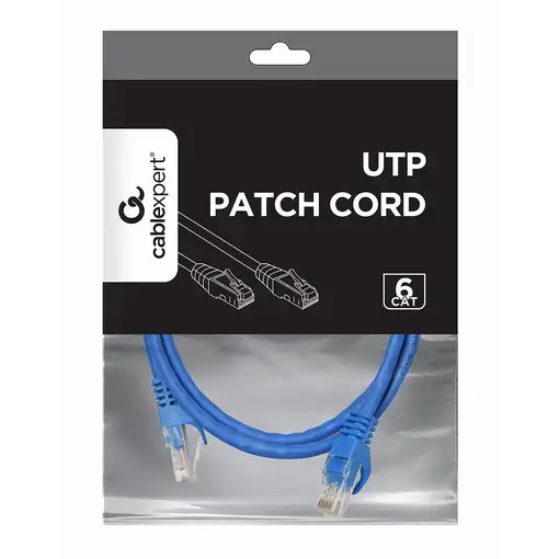 Gembird PP6U-0.5M cable de red Azul 0,5 m Cat6 U/UTP (UTP)