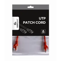 Gembird PP6U-0.25M cable de red Rojo 0,25 m Cat6 U/UTP (UTP)