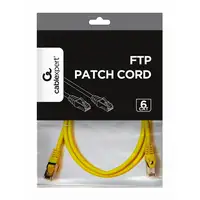 Gembird PP6-1M/Y cable de red Amarillo Cat6 F/UTP (FTP)