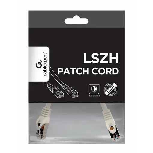 Gembird PP6A-LSZHCU-W-0.25M cable de red Blanco 0,25 m Cat6a S/FTP (S-STP)