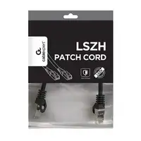 Gembird PP6A-LSZHCU-BK-0.25M cable de red Negro 0,25 m Cat6a S/FTP (S-STP)