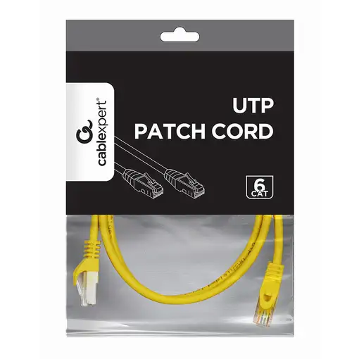 Gembird PP6U-0.5M cable de red Amarillo 0,5 m Cat6 U/UTP (UTP)