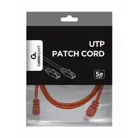 Gembird PP12-1M/R cable de red Rojo Cat5e U/UTP (UTP)