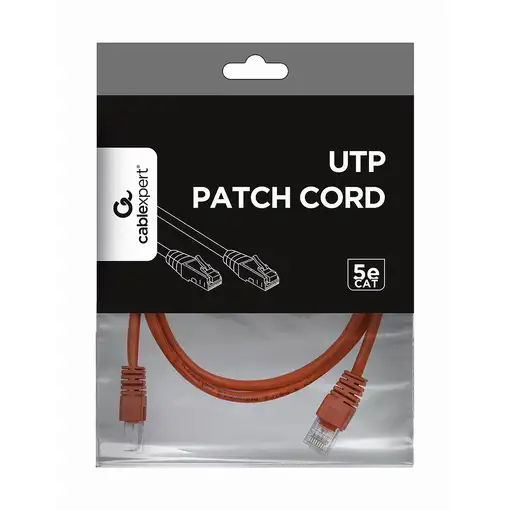 Gembird PP12-1M/R cable de red Rojo Cat5e U/UTP (UTP)