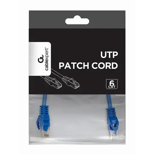 Gembird PP6U-0.25M/B cable de red Azul 0,25 m Cat6 U/UTP (UTP)