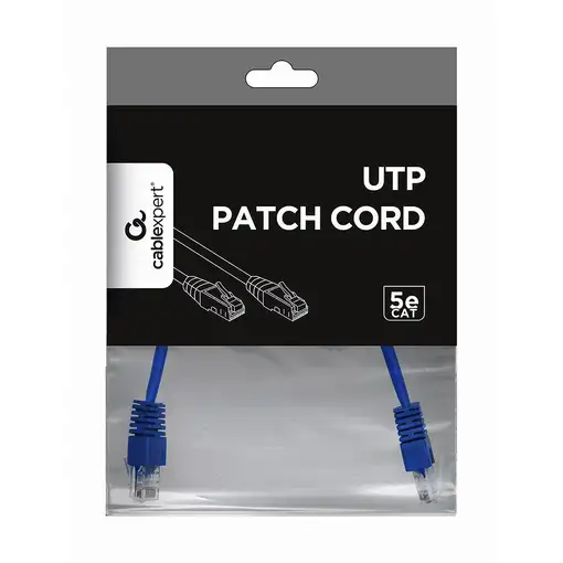 Gembird Patch Cord Cat.5e 0.25m cable de red Azul 0,25 m Cat5e U/UTP (UTP)