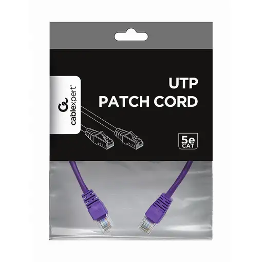 Gembird RJ45/RJ45 Cat5e 0.25m cable de red Púrpura 0,25 m U/UTP (UTP)