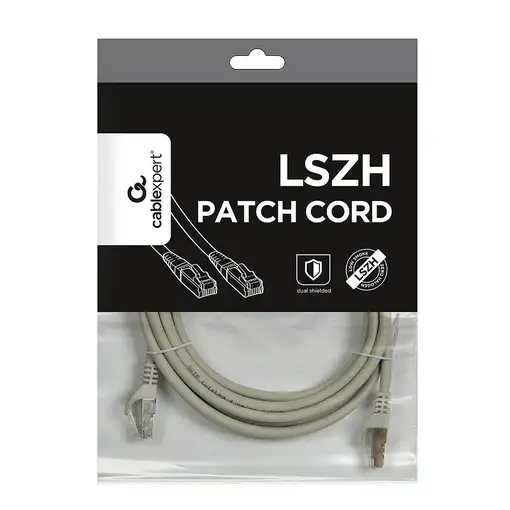 Gembird PP6A-LSZHCU-3M cable de red Gris Cat6 S/FTP (S-STP)