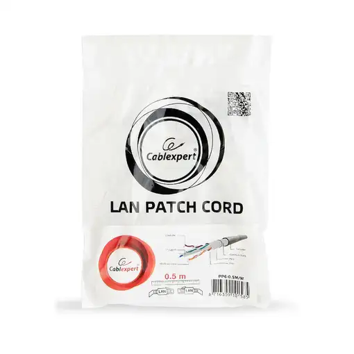 Gembird PP6-0.25M/W cable de red Blanco 0,25 m Cat6 F/UTP (FTP)