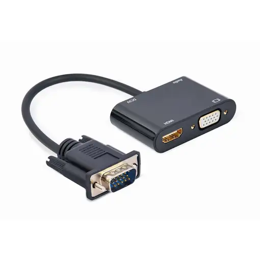 Gembird A-VGA-HDMI-02 adaptador de cable de vídeo 0,15 m HDMI + VGA (D-Sub) VGA (D