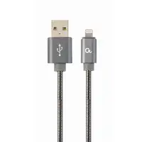 Cablexpert CC-USB2S-AMLM-1M-BG cable de conector Lightning 8 m Gris
