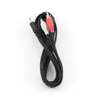 Gembird 2.5m, 3.5mm/2xRCA, M/M cable de audio 2,5 m 3,5mm Negro, Rojo, Blanco