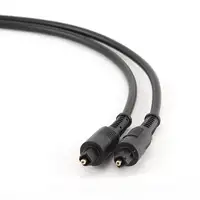 Gembird Toslink, 2m cable de audio Negro