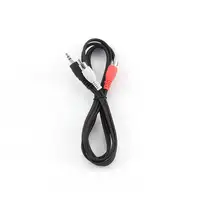 Gembird 1.5m, 3.5mm/2xRCA, M/M cable de audio 1,5 m 3,5mm Negro, Rojo, Blanco