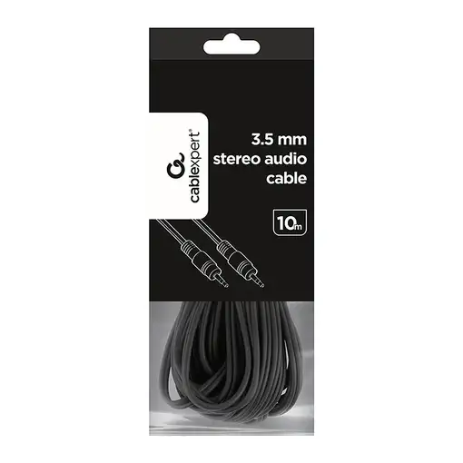 Gembird 10m, 3.5mm/3.5mm, M/M cable de audio 3,5mm Negro