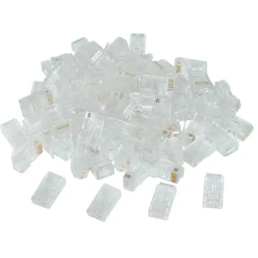 Gembird LC-8P8C-002/10 conector RJ-45 Transparente