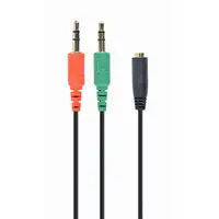 Gembird CCA-418 cable de audio 0,2 m 3,5mm 2 x 3.5mm Negro, Verde, Rojo