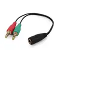 Gembird CCA-418 cable de audio 0,2 m 3,5mm 2 x 3.5mm Negro, Verde, Rojo