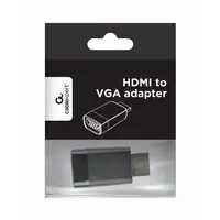 Gembird A-HDMI-VGA-001 cambiador de género para cable Negro
