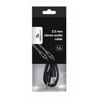 Gembird 1.2m, 3.5mm/3.5mm, M/M cable de audio 1,2 m 3,5mm Negro