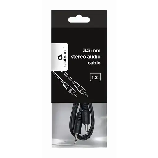 Gembird 1.2m, 3.5mm/3.5mm, M/M cable de audio 1,2 m 3,5mm Negro