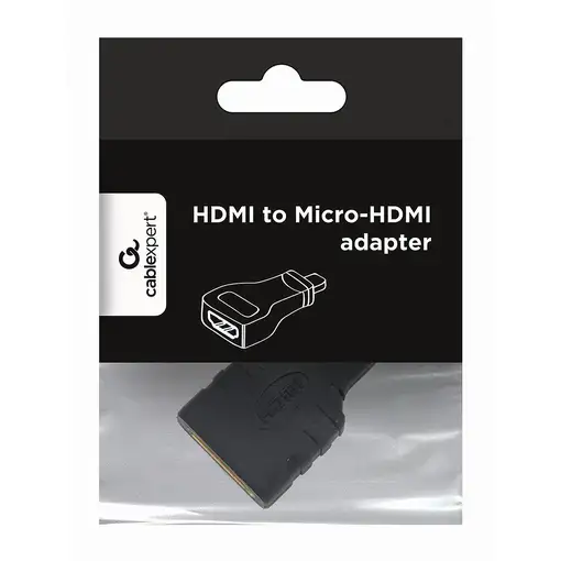 Gembird HDMI(F)-microHDMI(M) Negro