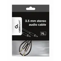 Gembird Cable CCAP-444-0.75M (Mini Jack M - Mini Jack M; 0,75m; black color) cable
