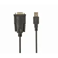 Gembird UAS-DB9M-02 cable de serie Negro 1,5 m USB tipo A DB-9