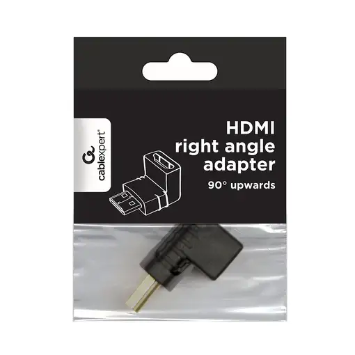 Gembird A-HDMI90-FML cambiador de género para cable HDMI Negro