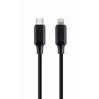 Gembird CC-USB2-CM8PM-1.5M cable de conector Lightning 1,5 m Negro