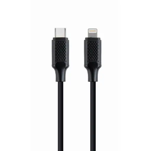 Gembird CC-USB2-CM8PM-1.5M cable de conector Lightning 1,5 m Negro