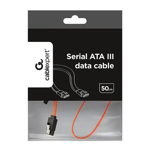 Gembird CC-SATAM-DATA cable de SATA 0,5 m Negro, Rojo