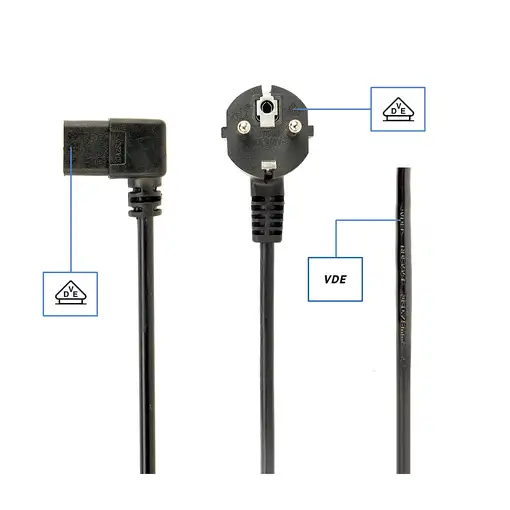 Gembird PC-186A-VDE cable de transmisión Negro 1,8 m
