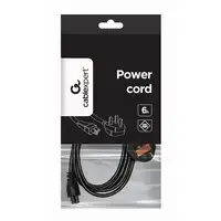 Gembird PC-187-ML12 cable de transmisión Negro 1,8 m BS 1363 C5 acoplador