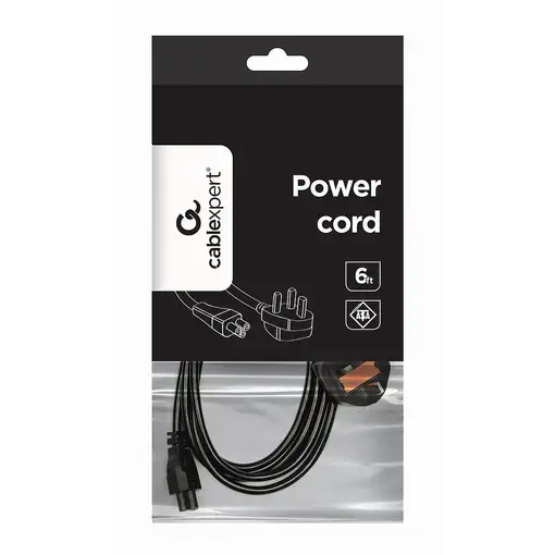 Gembird PC-187-ML12 cable de transmisión Negro 1,8 m BS 1363 C5 acoplador