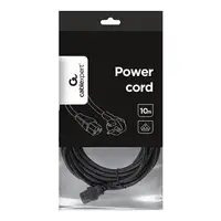 Gembird PC-186-VDE-10M cable de transmisión Negro CEE7/4 C14 acoplador