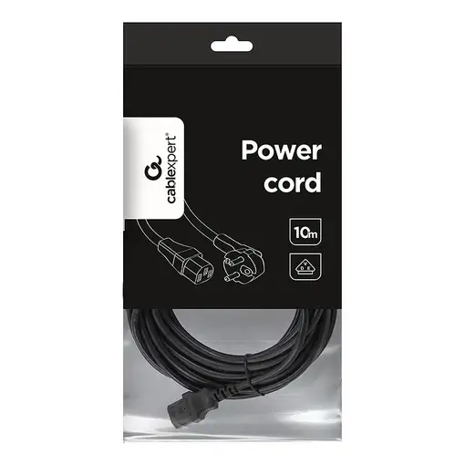Gembird PC-186-VDE-10M cable de transmisión Negro CEE7/4 C14 acoplador