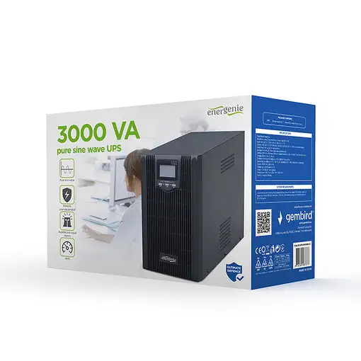 Gembird EG-UPS-PS3000-01 sistema de alimentación ininterrumpida (UPS) Línea intera