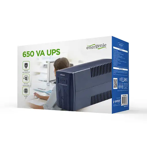 Gembird EG-UPS-B650 sistema de alimentación ininterrumpida (UPS) Línea interactiva