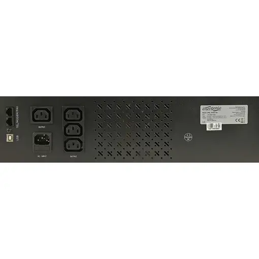 Gembird - Ups rack 19'' 3.4u 1500va, 4xiec 230v out, iec14 in,rj11, usb, lcd siste