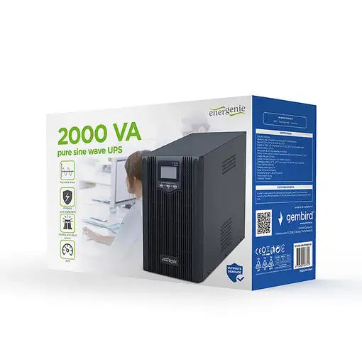 Gembird EG-UPS-PS2000-01 sistema de alimentación ininterrumpida (UPS) Línea intera