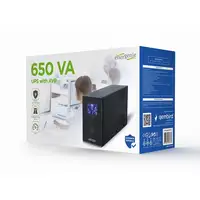 Gembird EG-UPS-031 sistema de alimentación ininterrumpida (UPS) 0,65 kVA 390 W 3 s
