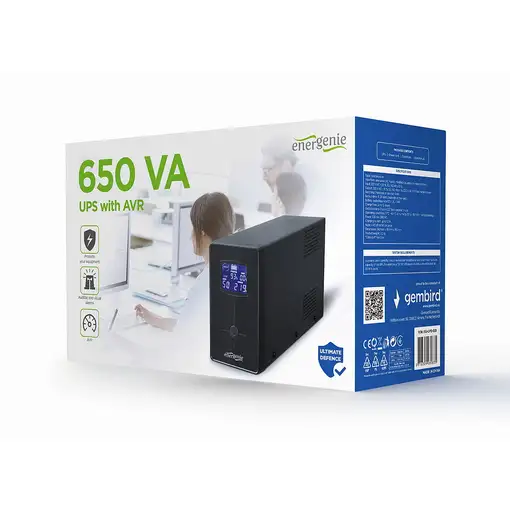 Gembird EG-UPS-031 sistema de alimentación ininterrumpida (UPS) 0,65 kVA 390 W 3 s