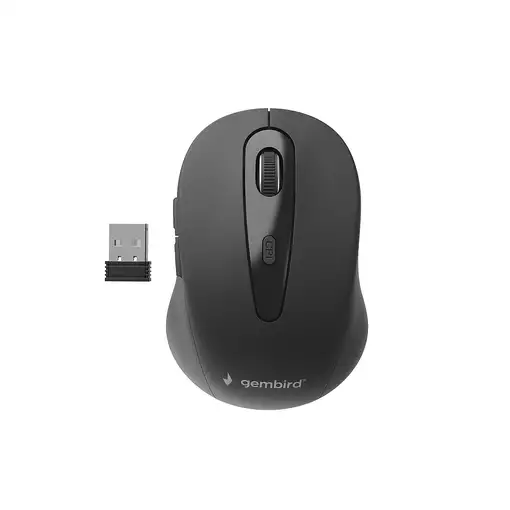 Gembird MUSW-6B-01 ratón Oficina mano derecha RF inalámbrico Óptico 1600 DPI