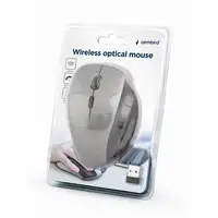 Gembird MUSW-6B-02-BG ratón Oficina mano derecha RF inalámbrico Óptico 1600 DPI