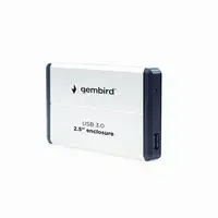 Gembird EE2-U3S-2-S caja para disco duro externo Caja de disco duro (HDD) Plata 2.